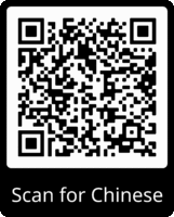 Black and white QR code with text 'Scan for Chinese' below it.